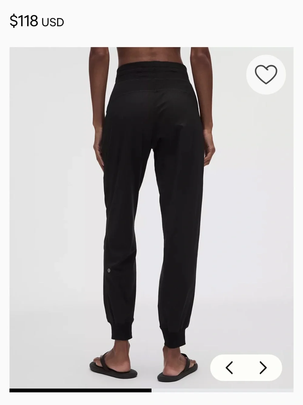 Lululemon black Dance Studio Mid-Rise Jogger active fall workout $118 casual